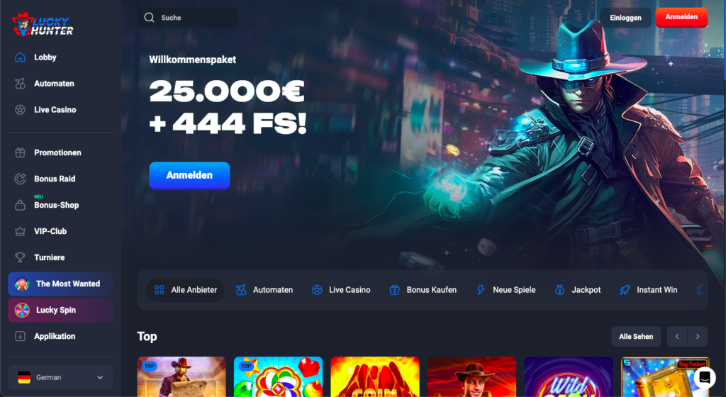 Lucky Hunter Casino im Test